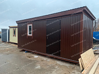 Дачный Вагончик с отделкой профлистом RAL 8017